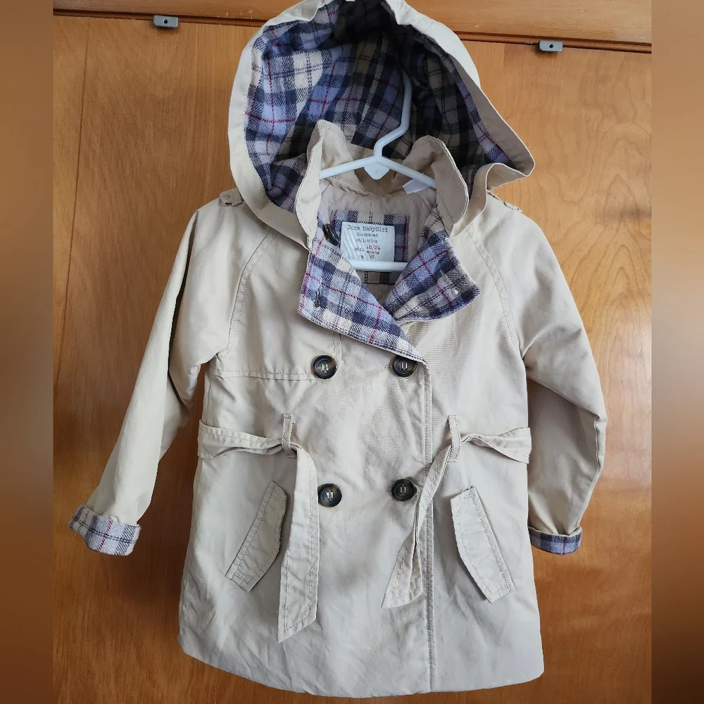 Zara BabyGirl 18/24 Months Trench Coat